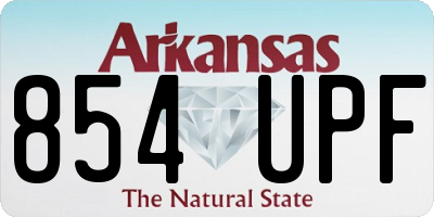 AR license plate 854UPF