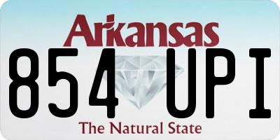 AR license plate 854UPI