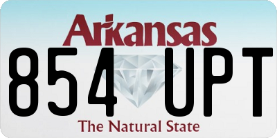 AR license plate 854UPT