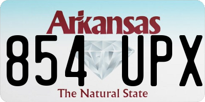 AR license plate 854UPX