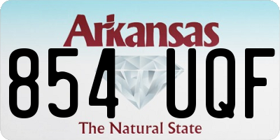 AR license plate 854UQF