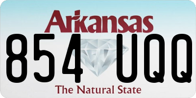 AR license plate 854UQQ