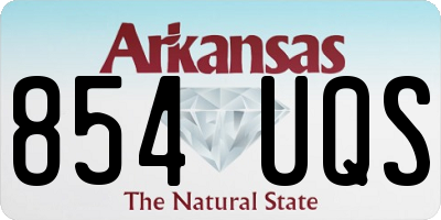 AR license plate 854UQS