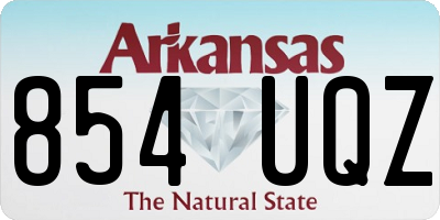 AR license plate 854UQZ