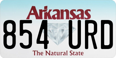 AR license plate 854URD