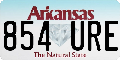 AR license plate 854URE