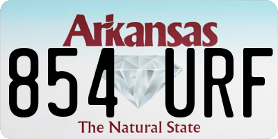 AR license plate 854URF