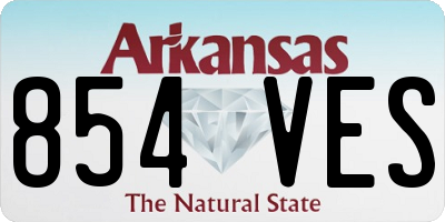 AR license plate 854VES