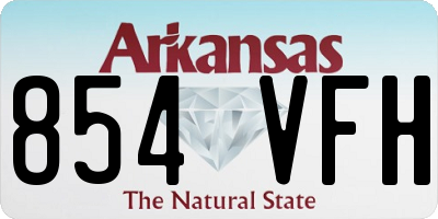 AR license plate 854VFH