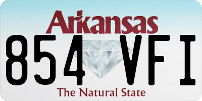 AR license plate 854VFI