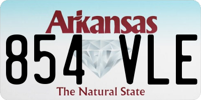 AR license plate 854VLE