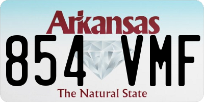 AR license plate 854VMF