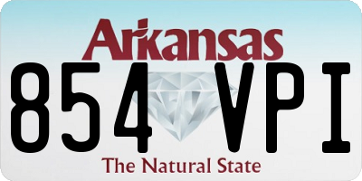 AR license plate 854VPI