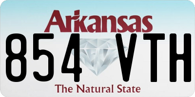 AR license plate 854VTH