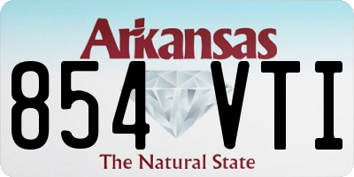 AR license plate 854VTI