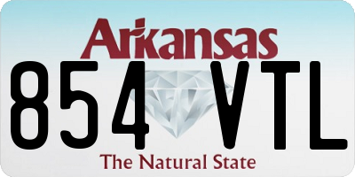 AR license plate 854VTL