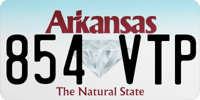AR license plate 854VTP
