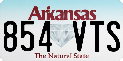 AR license plate 854VTS