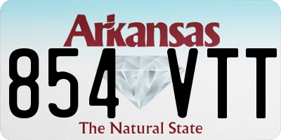 AR license plate 854VTT