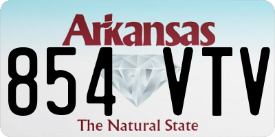 AR license plate 854VTV