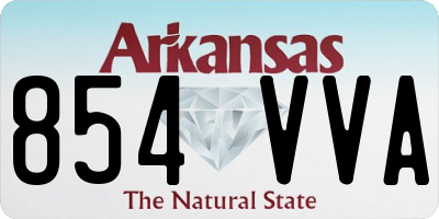 AR license plate 854VVA