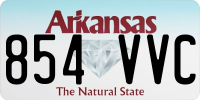AR license plate 854VVC