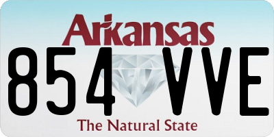 AR license plate 854VVE