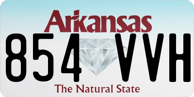 AR license plate 854VVH