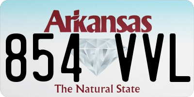 AR license plate 854VVL