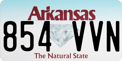 AR license plate 854VVN