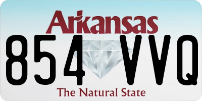 AR license plate 854VVQ