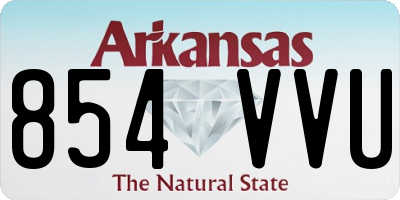 AR license plate 854VVU
