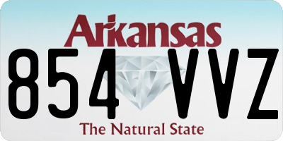 AR license plate 854VVZ