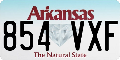 AR license plate 854VXF