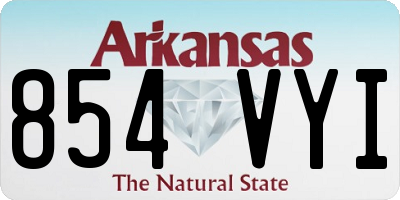 AR license plate 854VYI