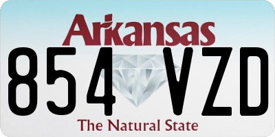 AR license plate 854VZD