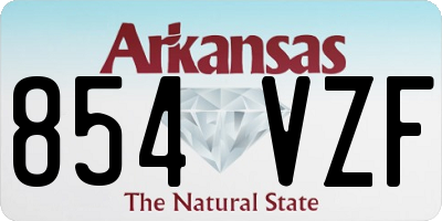 AR license plate 854VZF