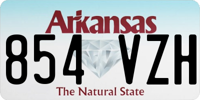 AR license plate 854VZH