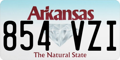 AR license plate 854VZI
