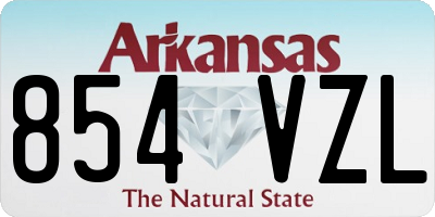 AR license plate 854VZL