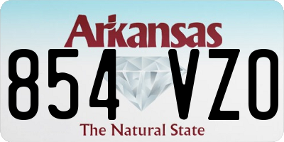 AR license plate 854VZO