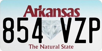 AR license plate 854VZP