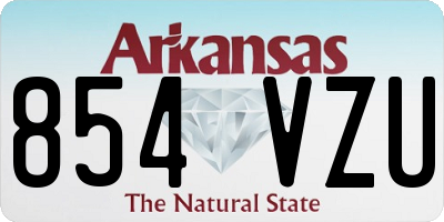 AR license plate 854VZU