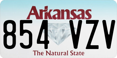 AR license plate 854VZV
