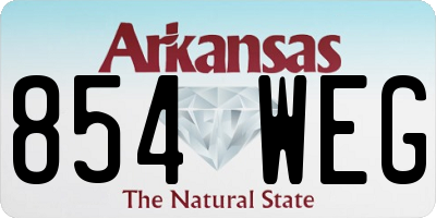 AR license plate 854WEG