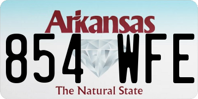AR license plate 854WFE