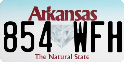 AR license plate 854WFH