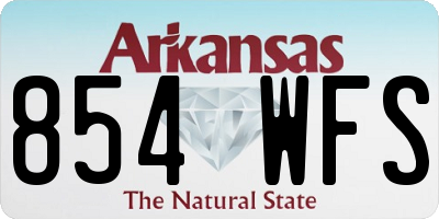 AR license plate 854WFS