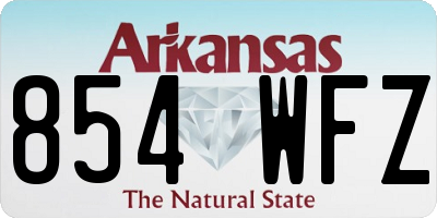 AR license plate 854WFZ