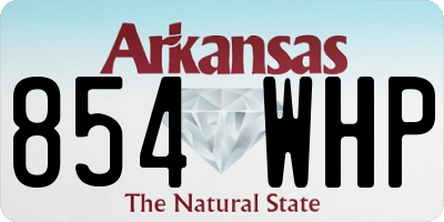 AR license plate 854WHP